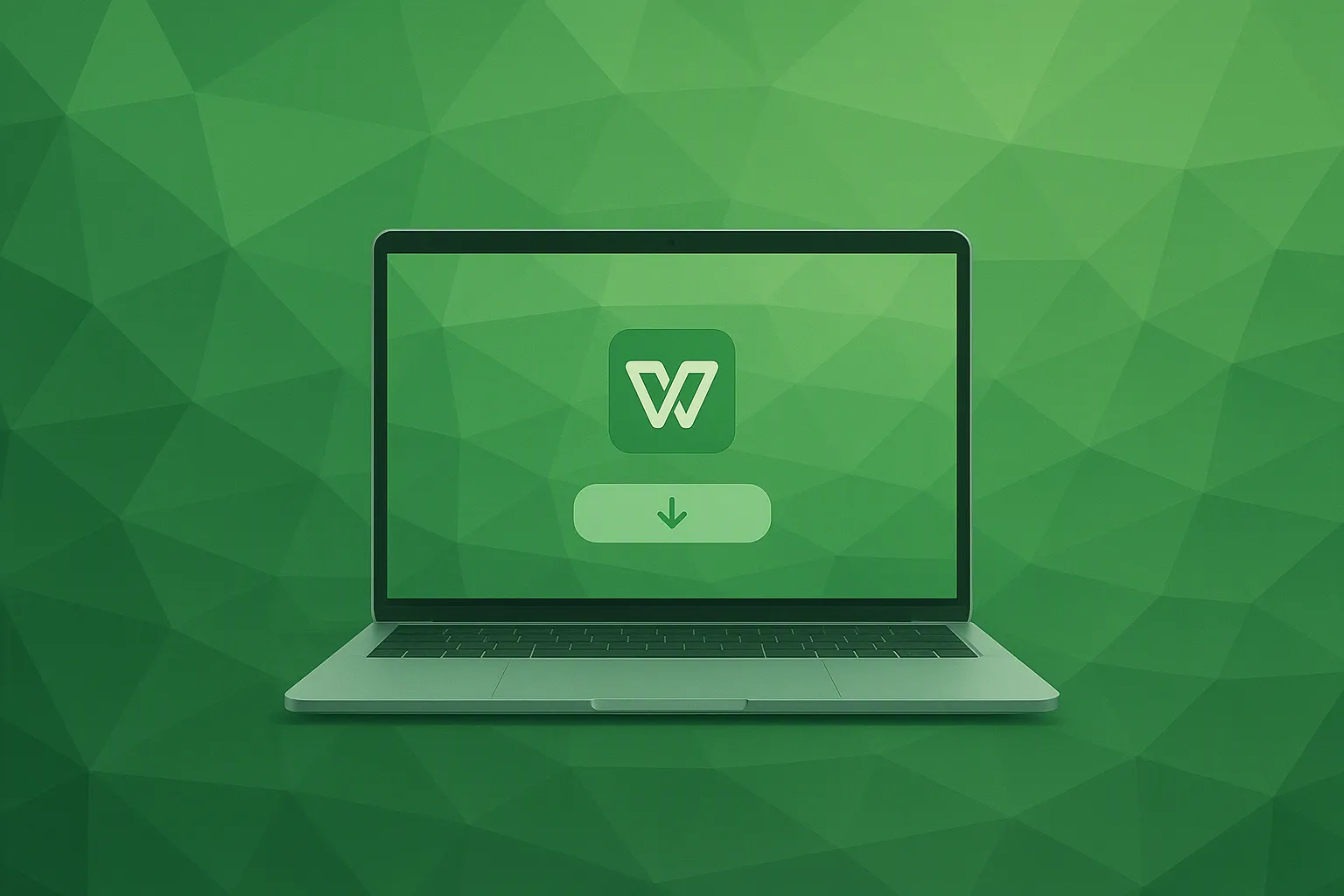 WPS Mac版下载页面在MacBook上的显示